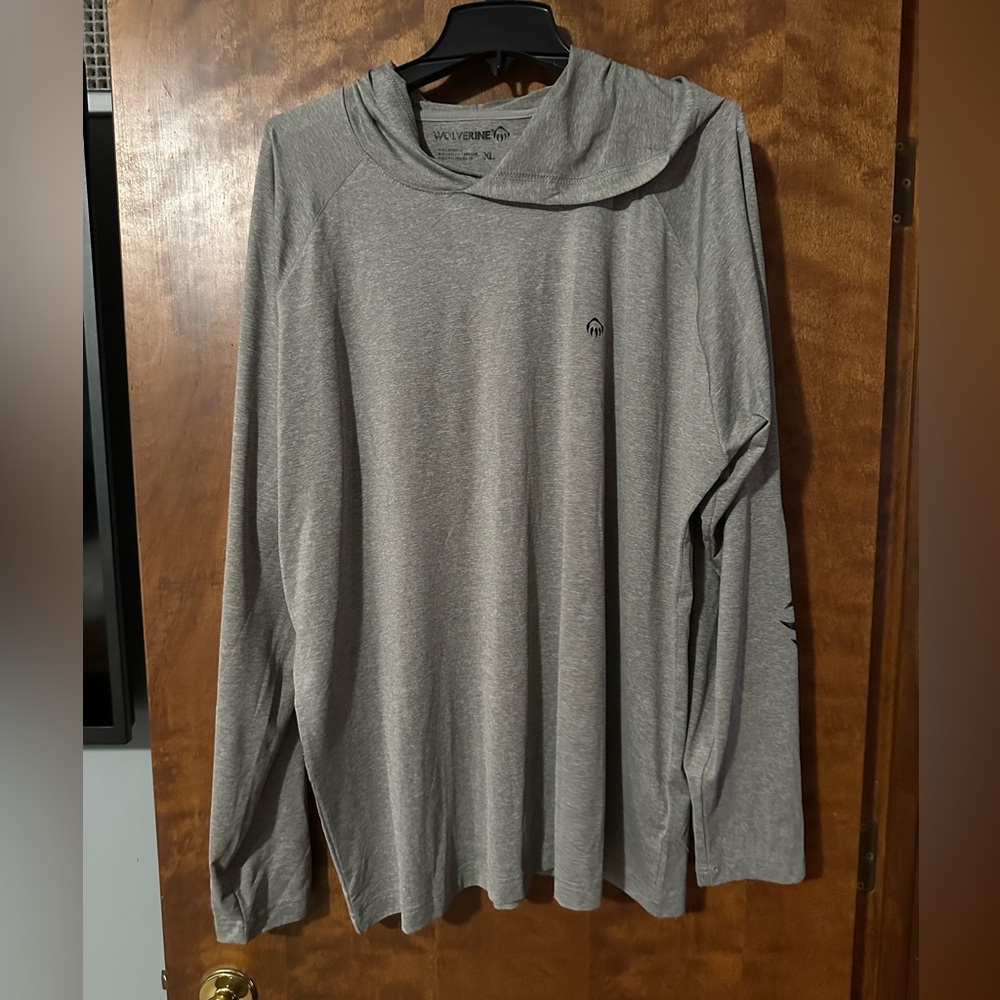 Wolverine Men’s Long sleeve Hooded Shirt - Like New